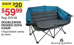 Dunham's Sports DOUBLEWIDE PADDED SOFA CHAIR offer