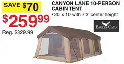 Dunham's Sports EAGLES CAMP CANYON LAKE 10-PERSON CABIN TENT offer