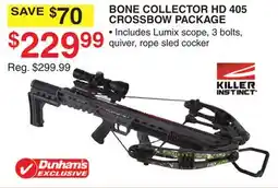 Dunham's Sports KILLER INSTINCT BONE COLLECTOR HD 405 CROSSBOW PACKAGE offer
