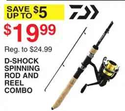Dunham's Sports D-SHOCK SPINNING ROD AND REEL COMBO offer