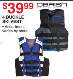 Dunham's Sports OBRIEN 4 BUCKLE SKI VEST offer