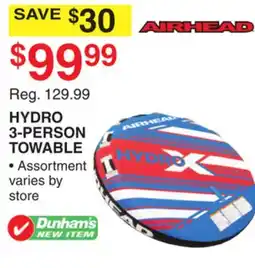 Dunham's Sports HYDRO 3-PERSON TOWABLE offer