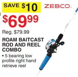 Dunham's Sports ROAM BAITCAST ROD AND REEL COMBO offer