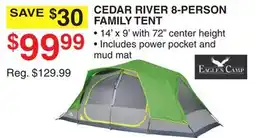 Dunham's Sports CEDAR RIVER 8-PERSON FAMILY TENT offer