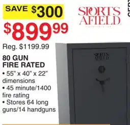 Dunham's Sports SPORTS AFIELD 80 GUN FIRE RATED offer