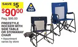 Dunham's Sports FREESTYLE ROCKER WITH SIDE TABLE OR STOWAWAY CHAIR offer