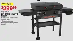 Dunham's Sports BLACKSTONE 28 GRIDDLE WITH HOOD offer