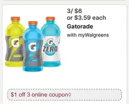 Walgreens Gatorade offer