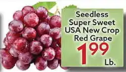 World Fresh Market Seedless Super Sweet USA New Crop Red Grape offer