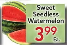 World Fresh Market Sweet Seedless Watermelon offer