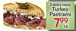 World Fresh Market Zabiha Halal Turkey Pastrami offer