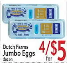 World Fresh Market Dutch Farms Jumbo Eggs offer