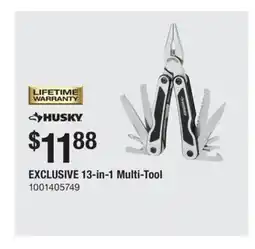 The Home Depot HUSKY 13-in-1 Multi-Tool offer