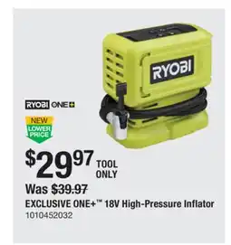 The Home Depot ONE+ 18V High-Pressure Inflator offer