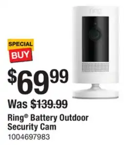 The Home Depot Ring Battery Outdoor Security Cam offer