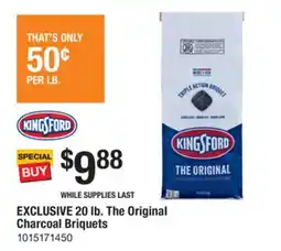 The Home Depot KINGSFORD 20 lb. The Original Charcoal Briquets offer