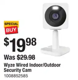 The Home Depot WYZE Wired Indoor/Outdoor Security Cam offer
