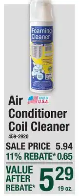 Menards Air Conditioner Coil Cleaner offer