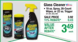 Menards Glass Cleaner offer
