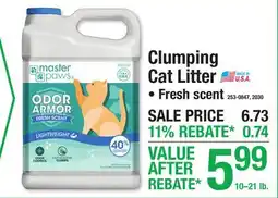 Menards Clumping Cat Litter offer