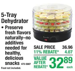 Menards 5-Tray Dehydrator offer