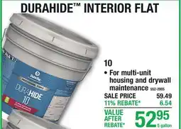 Menards 10 DURAHIDE INTERIOR FLAT offer