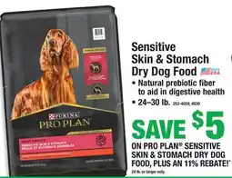 Menards Sensitive Skin & Stomach Dry Dog Food offer
