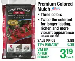 Menards Premium Colored Mulch offer