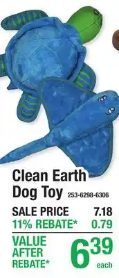 Menards Clean Earth Dog Toy offer