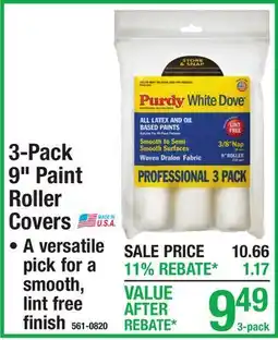 Menards 3-Pack 9 Paint Roller Covers offer