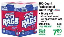 Menards 200-Count Professional White Rags offer