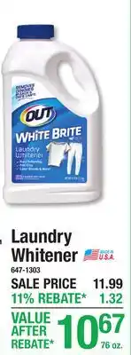 Menards Out Laundry Whitener offer