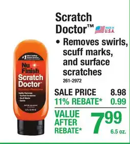 Menards Scratch Doctor offer