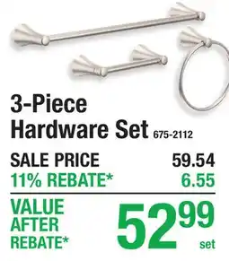 Menards 3-Piece Hardware Set offer