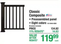 Menards Classic Composite offer