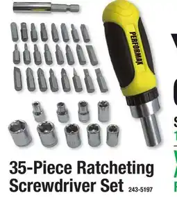 Menards 35-Piece Ratcheting Screwdriver Set offer