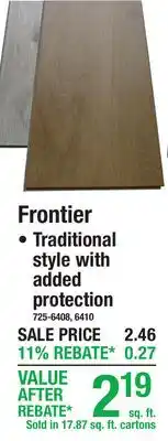 Menards Frontier offer