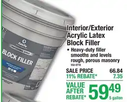 Menards Interior/Exterior Acrylic Latex Block Filler offer