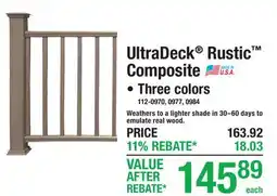 Menards UltraDeck Rustic Composite offer