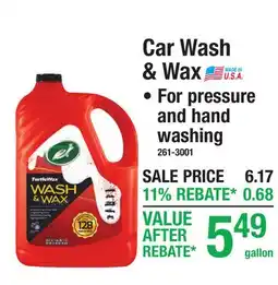 Menards Car Wash & Wax offer