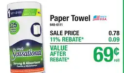 Menards Paper Towel offer