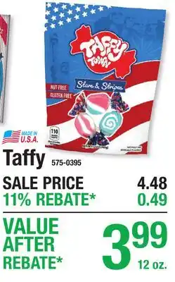 Menards Taffy offer
