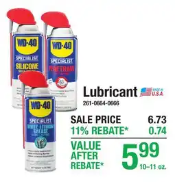 Menards Lubricant offer