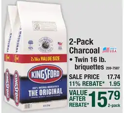 Menards 2-Pack Charcoal offer