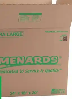 Menards Extra Large offer