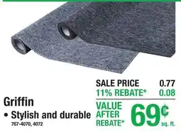 Menards Griffin INDOOR/OUTDOOR CARPET offer
