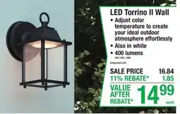 Menards LED Torrino II Wall Lighting offer