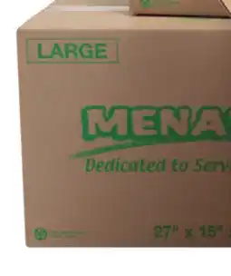 Menards Large MOVING BOXES offer