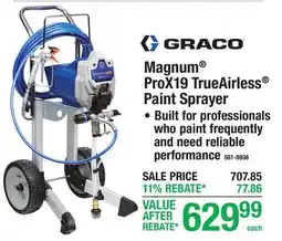 Menards Graco Magnum ProX19 TrueAirless Paint Sprayer offer