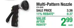 Menards Multi-Pattern Nozzle offer